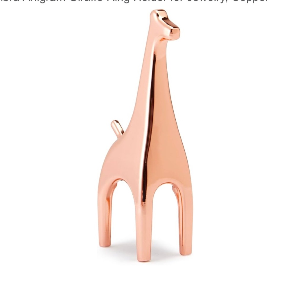 NWOT Umbra Rose Gold Giraffe Jewelry Holder - Picture 4 of 9